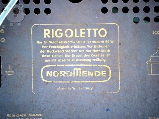 NORMENDE HI FI Rigoletto 1960 Radio Antique Ράδιο Αντίκα